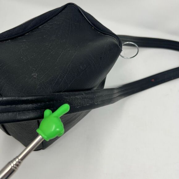 Vintage POLAROID SX70 One Step Camera Bag Black Vinyl Carrying Case Shoulder Bag - Picture 10 of 14